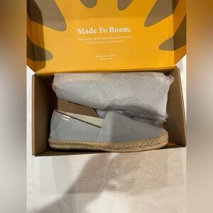 Soludos Original Dali Light Gray Canvas Espadrille Slip-On 9.5